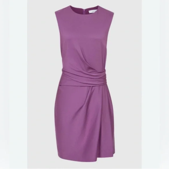 REISS Essie 60s Shift Mini Dress Purple Size 6 NWT - Picture 3 of 10
